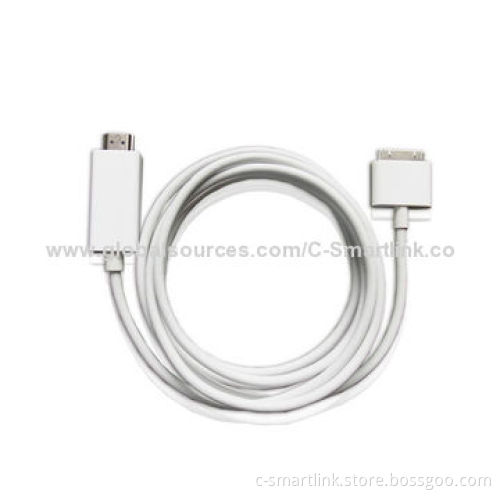HDMI® Male Cable for iPhone 4 and 4S, iPad 2, iPad, iPad to HDMI Male 1.8m